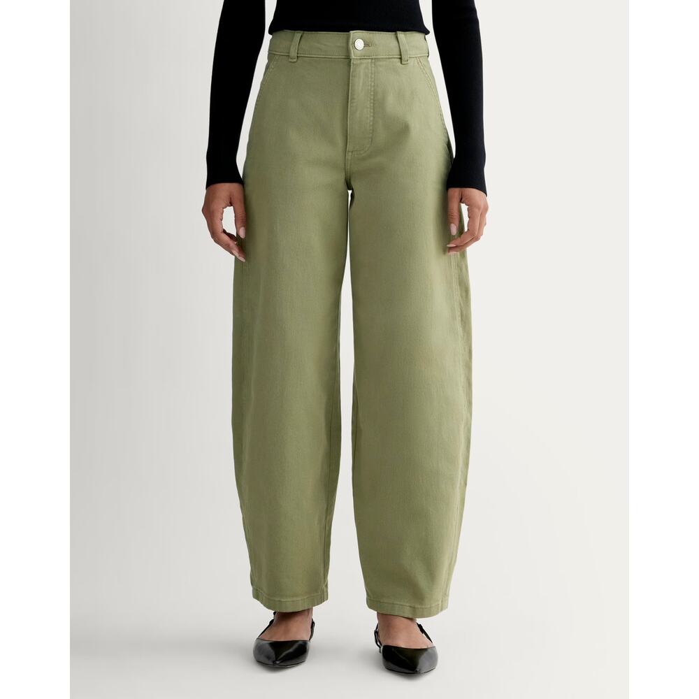 $128 New Everlane Utility Curve Pant - Green - size 2
